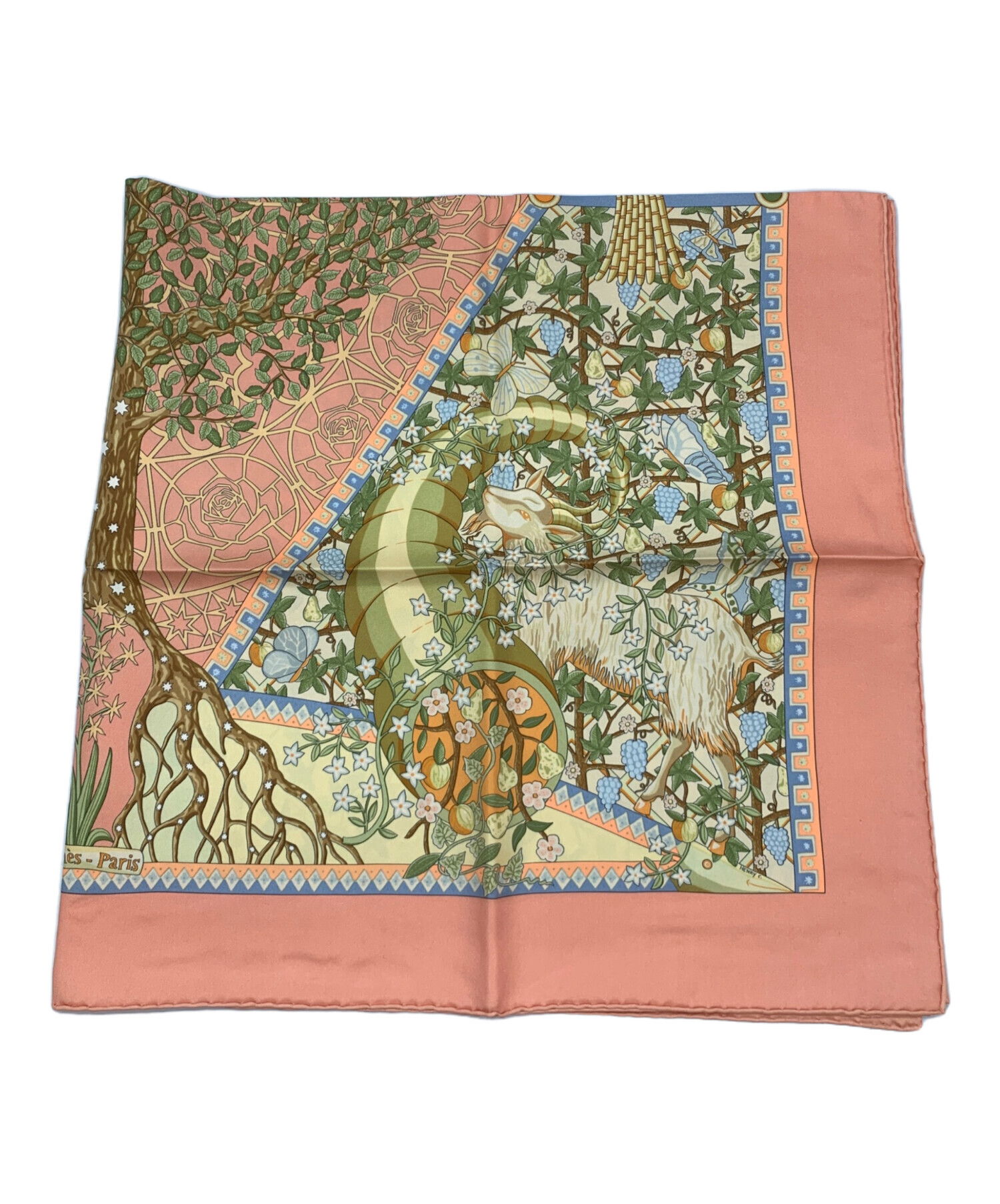 中古・古着通販】HERMES (エルメス) シルクスカーフ ピンク｜ブランド