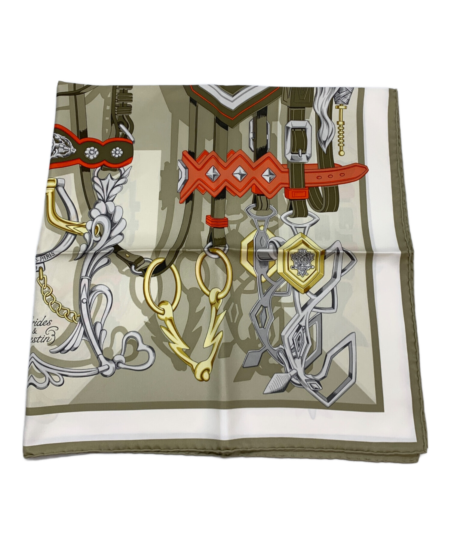 HERMES PARIS シルクスカーフ　未使用 中古・古着通販】HERMES (エルメス) シルクスカーフ｜ブランド・古着