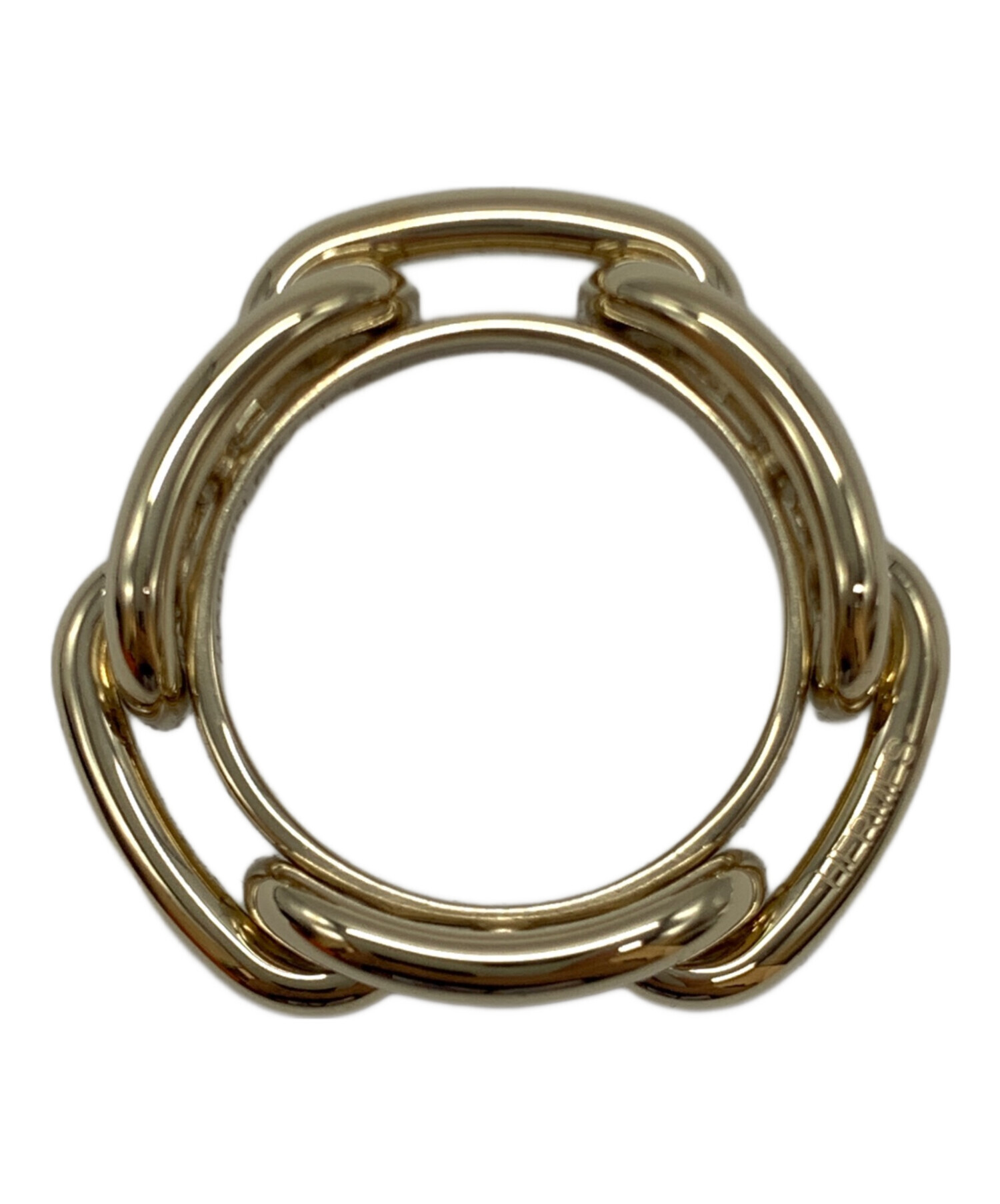 中古・古着通販】HERMES (エルメス) スカーフリング ゴールドカラー