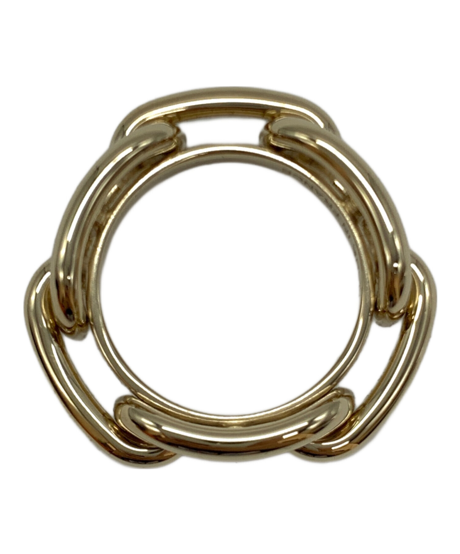 エルメス　スカーフ　中古　M70819-7 中古・古着通販】HERMES (エルメス) スカーフリング ゴールドカラー