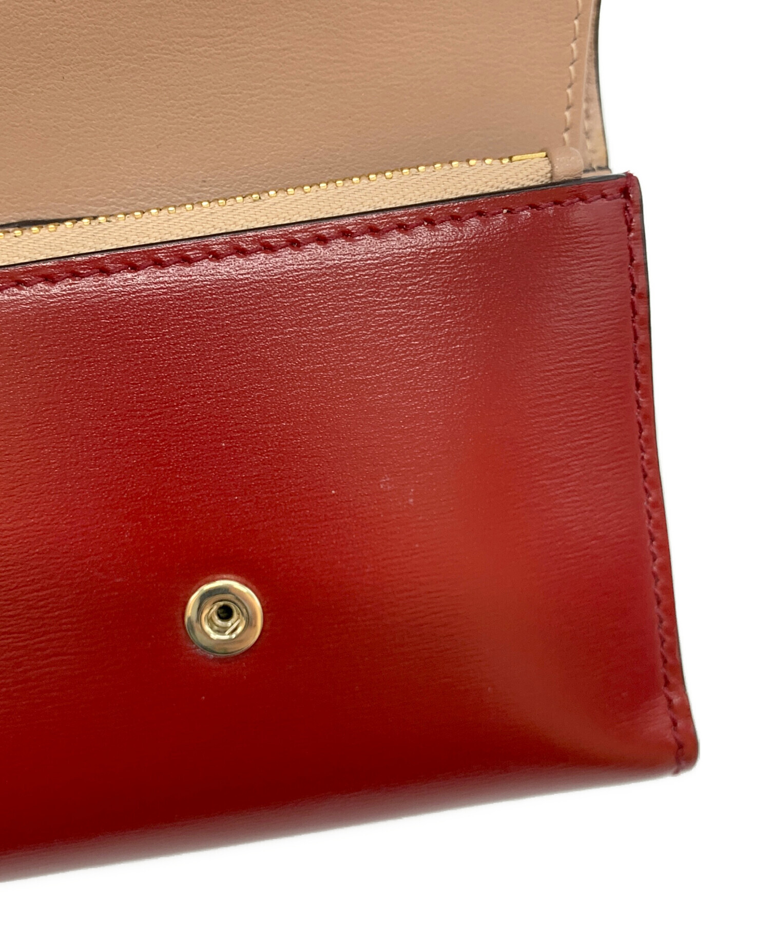中古・古着通販】JIMMY CHOO (ジミーチュウ) 3つ折り財布 レッド