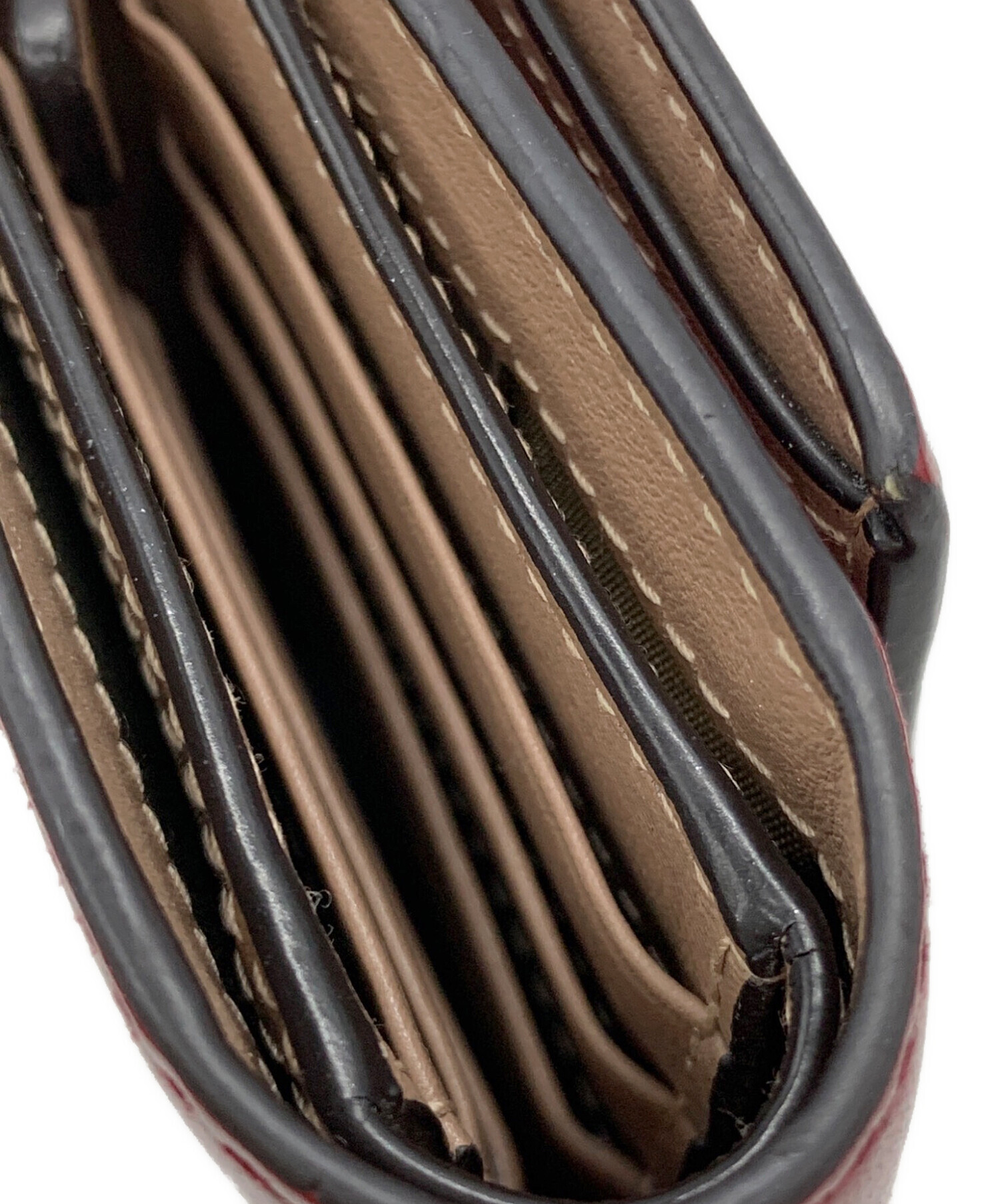 中古・古着通販】JIMMY CHOO (ジミーチュウ) 3つ折り財布 レッド
