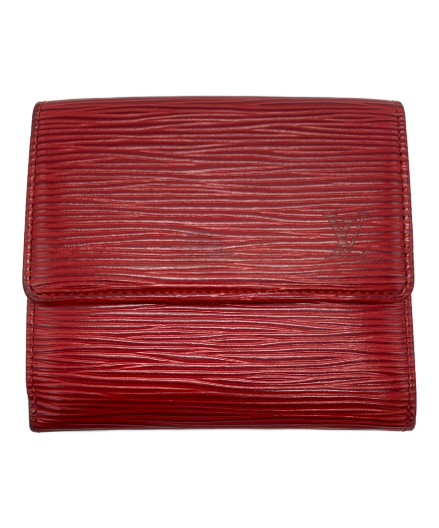 中古・古着通販】LOUIS VUITTON (ルイ ヴィトン) 3つ折り財布 レッド