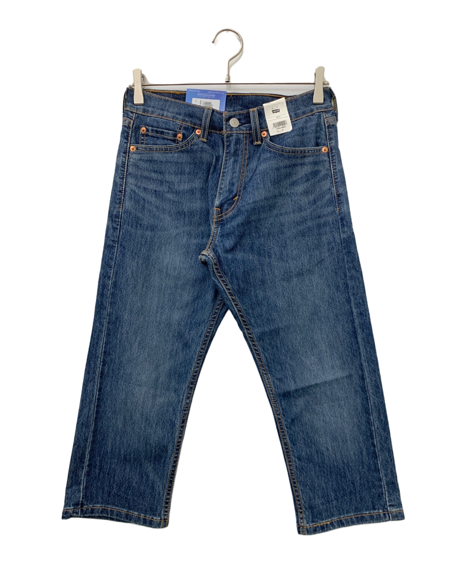 中古・古着通販】LEVI'S (リーバイス) クロップドデニムパンツ ブルー