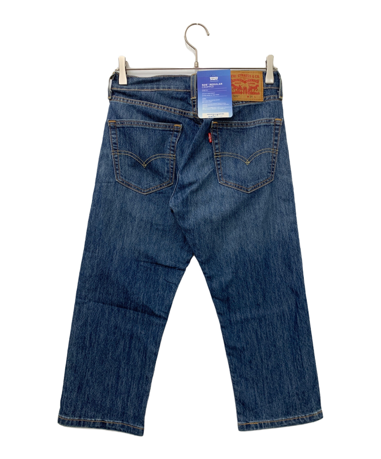 中古・古着通販】LEVI'S (リーバイス) クロップドデニムパンツ ブルー