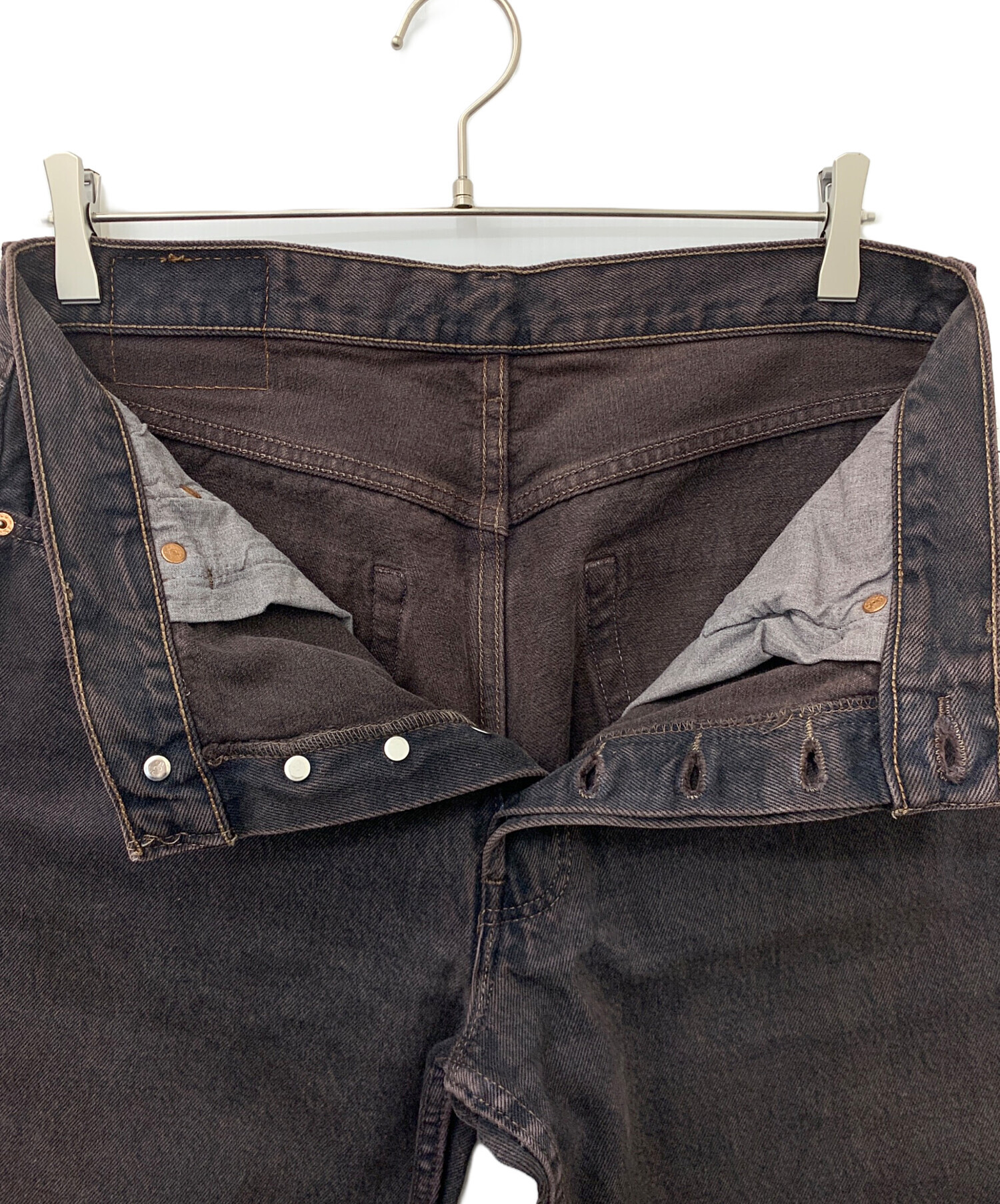 中古・古着通販】LEVI'S (リーバイス) 後染め501デニムパンツ ブラウン