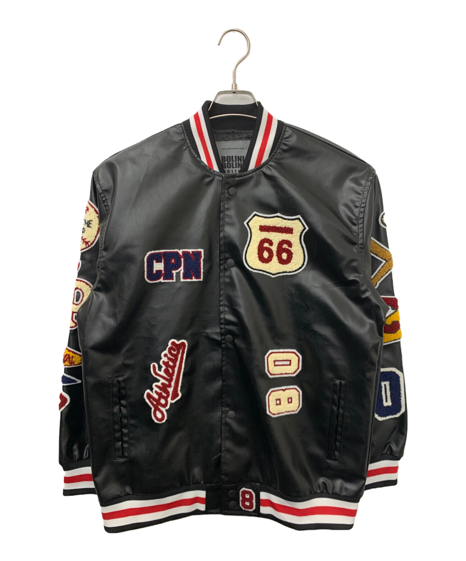 中古・古着通販】BOLINI (ボリーニ) スタジャン ブラック サイズ:48 