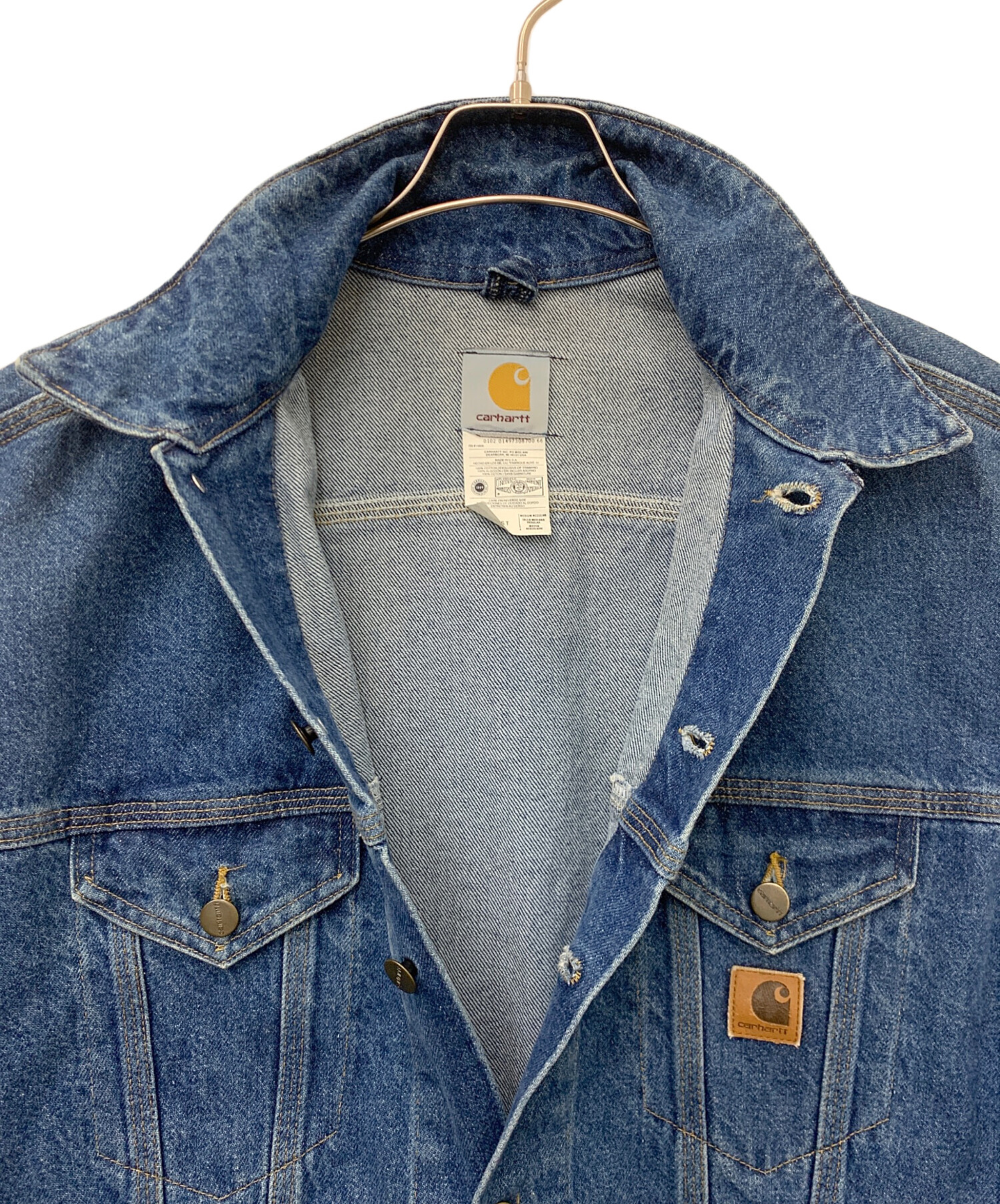 中古・古着通販】CarHartt (カーハート) デニムトラッカージャケット 中古・古着通販】CarHartt (カーハート) デニムトラッカージャケット