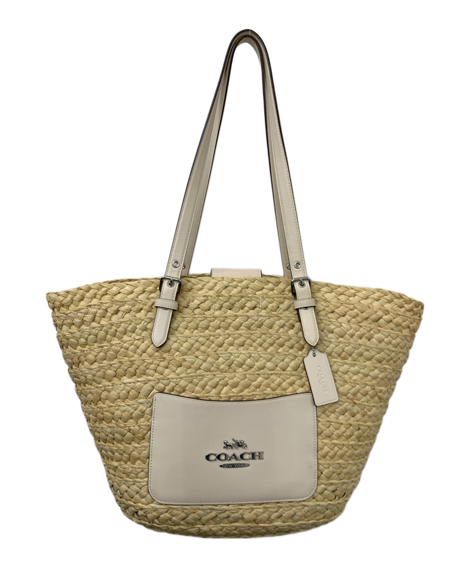 中古・古着通販】COACH (コーチ) カゴバッグ ナチュラル｜ブランド