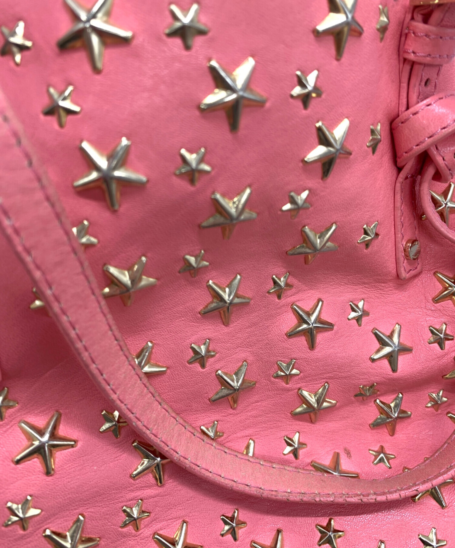 中古・古着通販】JIMMY CHOO (ジミーチュウ) スタッズトートバッグ