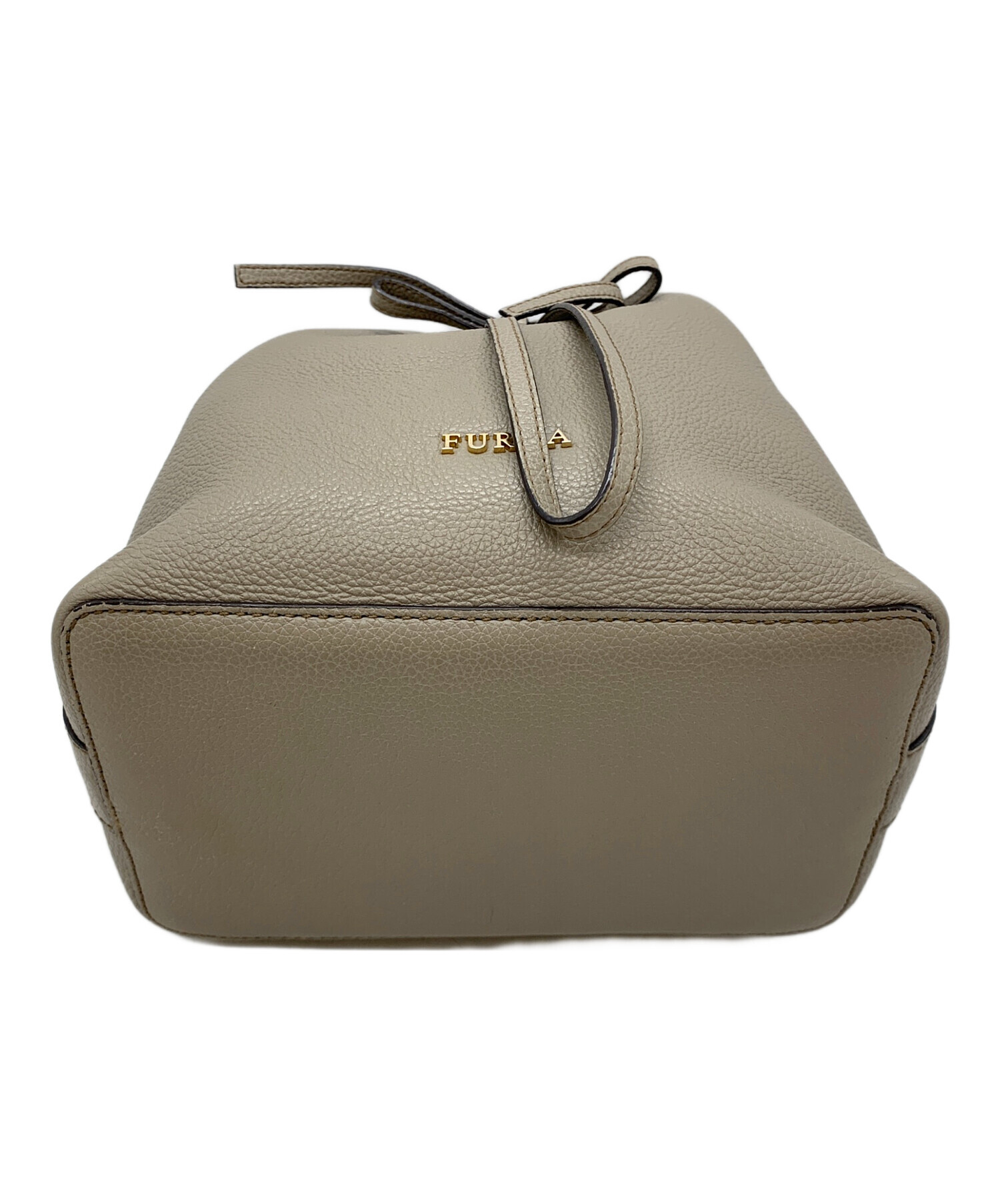 中古・古着通販】FURLA (フルラ) 巾着ショルダーバッグ ベージュ