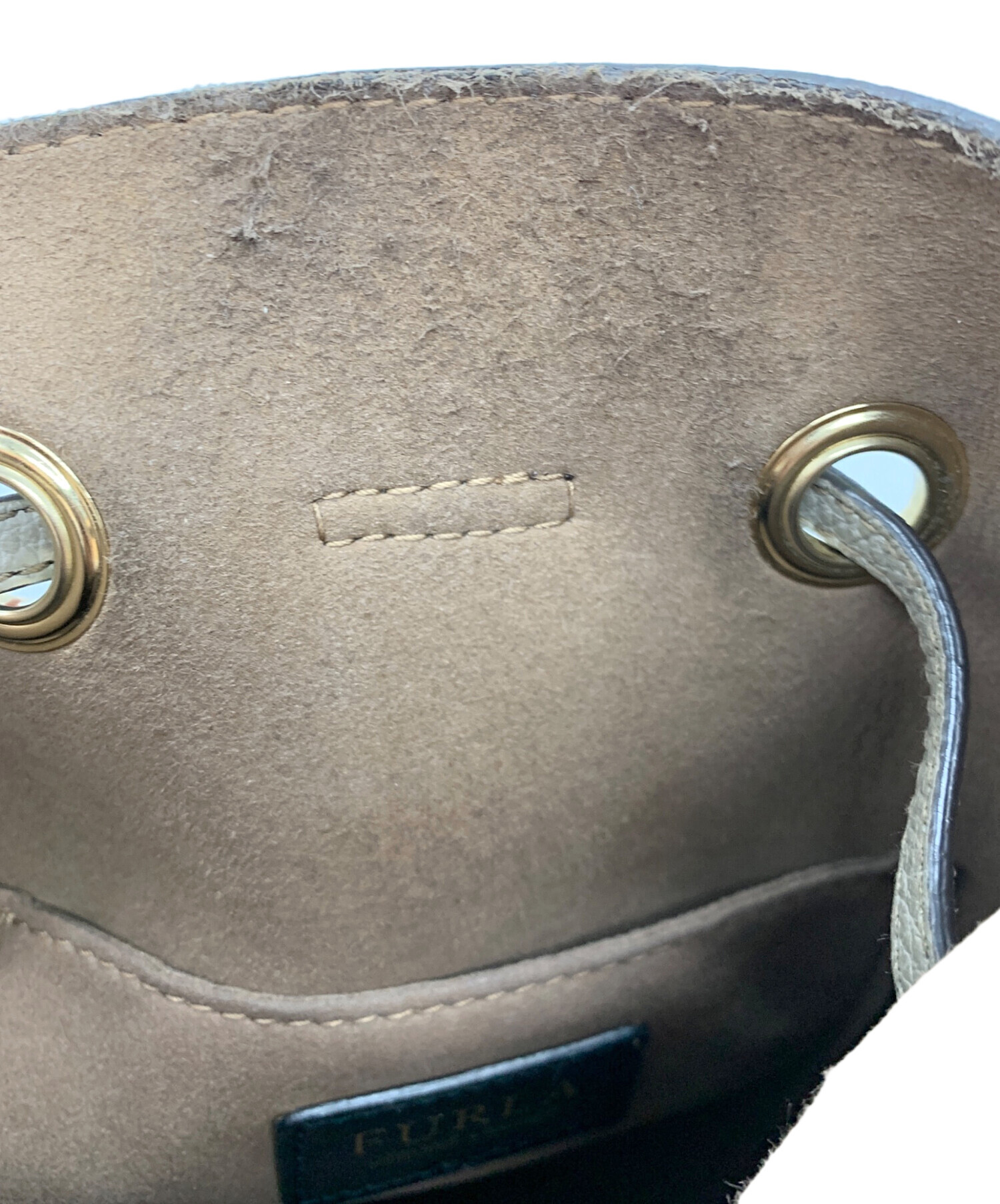 中古・古着通販】FURLA (フルラ) 巾着ショルダーバッグ ベージュ