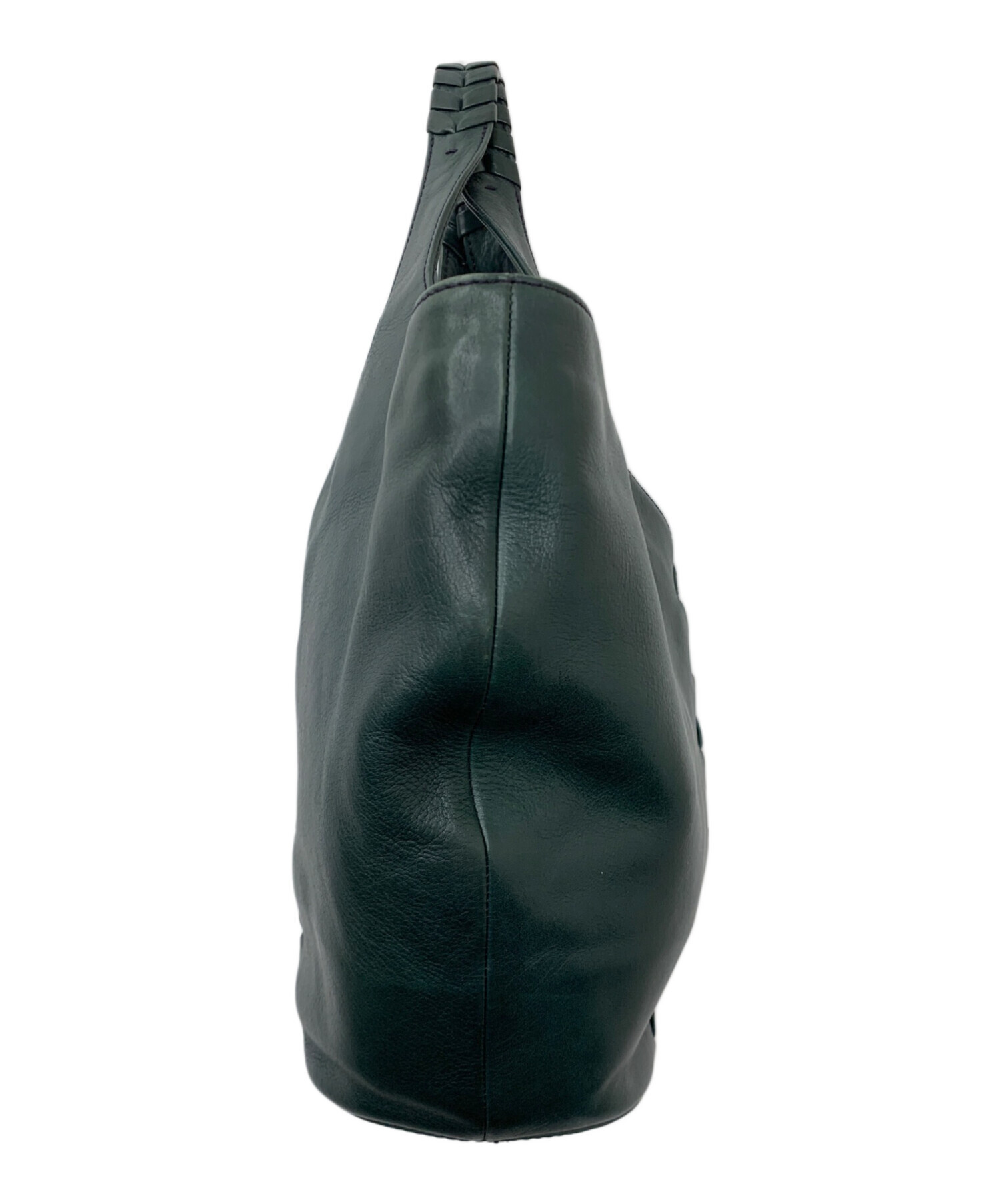 専用　　　ゲンテン genten ゴートレザー　トートバッグ　グリーン 中古・古着通販】genten (ゲンテン) レザートートバッグ グリーン