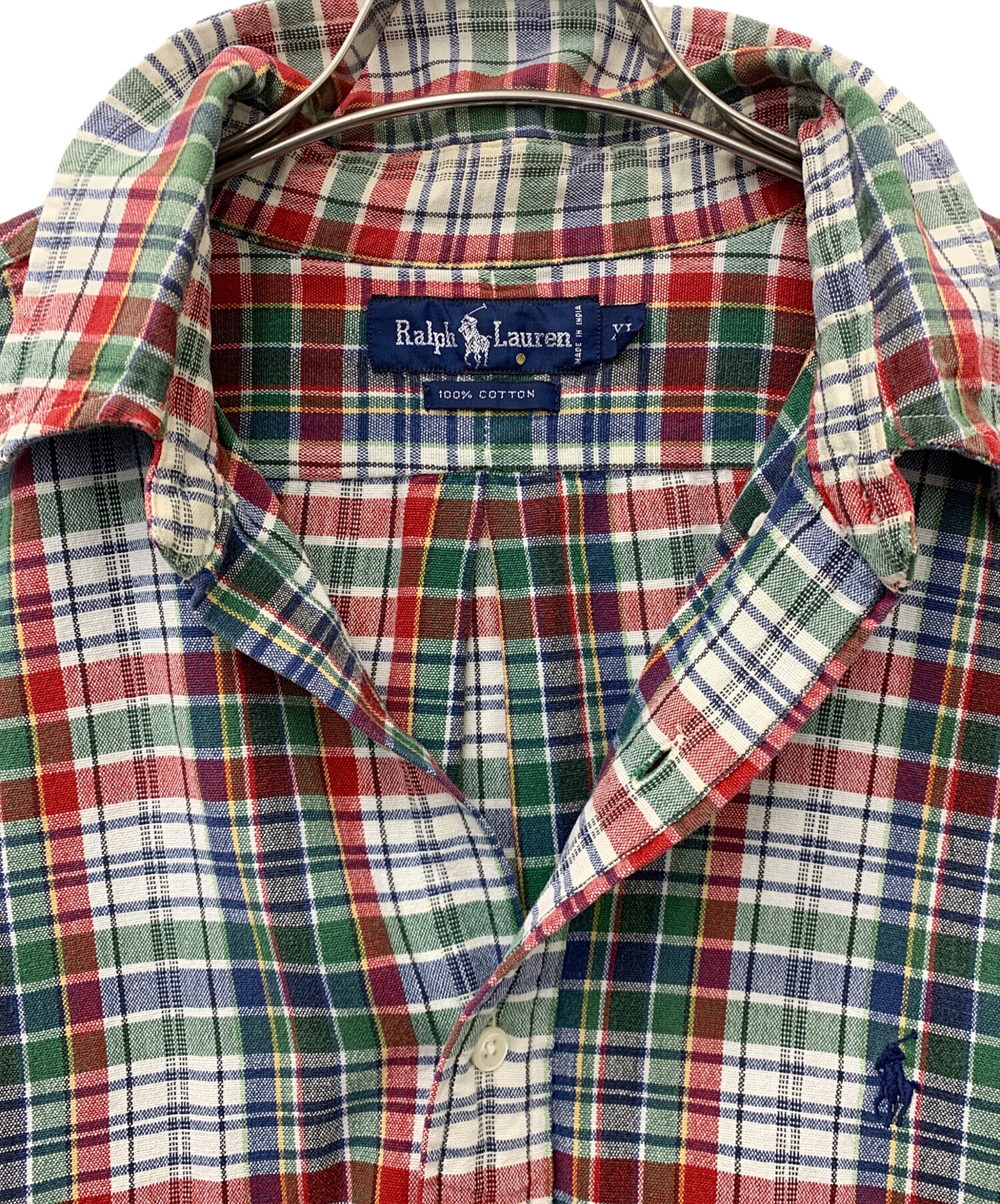 中古・古着通販】RALPH LAUREN (ラルフローレン) チェックシャツ