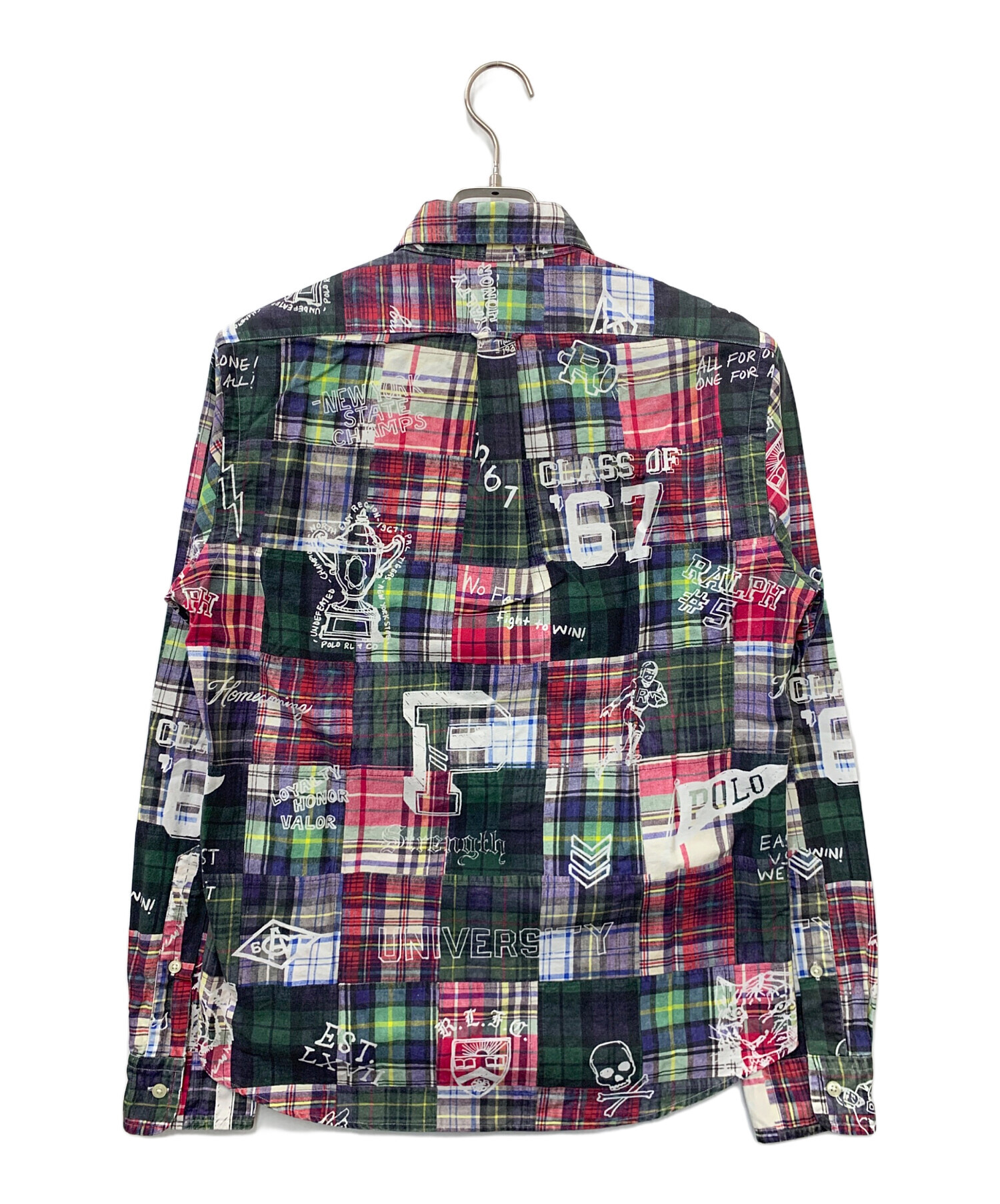 90s ラルフローレン　Ralph Lauren パッチワーク　ボタンダウン 中古・古着通販】RALPH LAUREN (ラルフローレン) パッチワークボタン