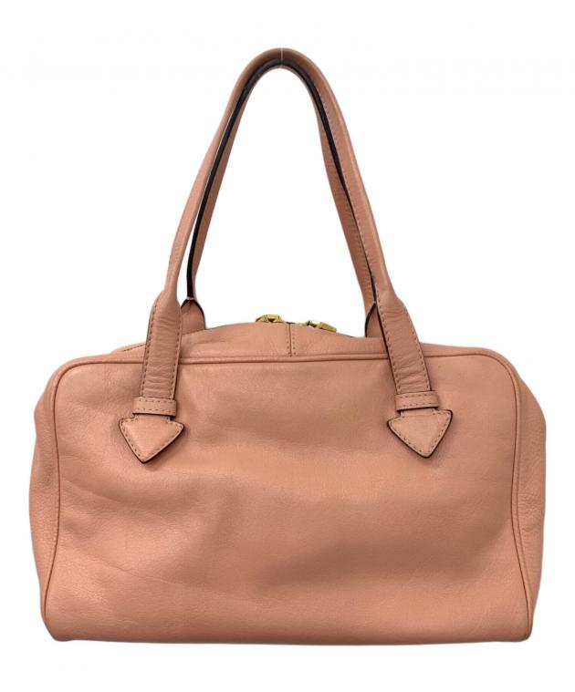 中古・古着通販】LOEWE (ロエベ) レザーハンドバッグ ピンク｜ブランド