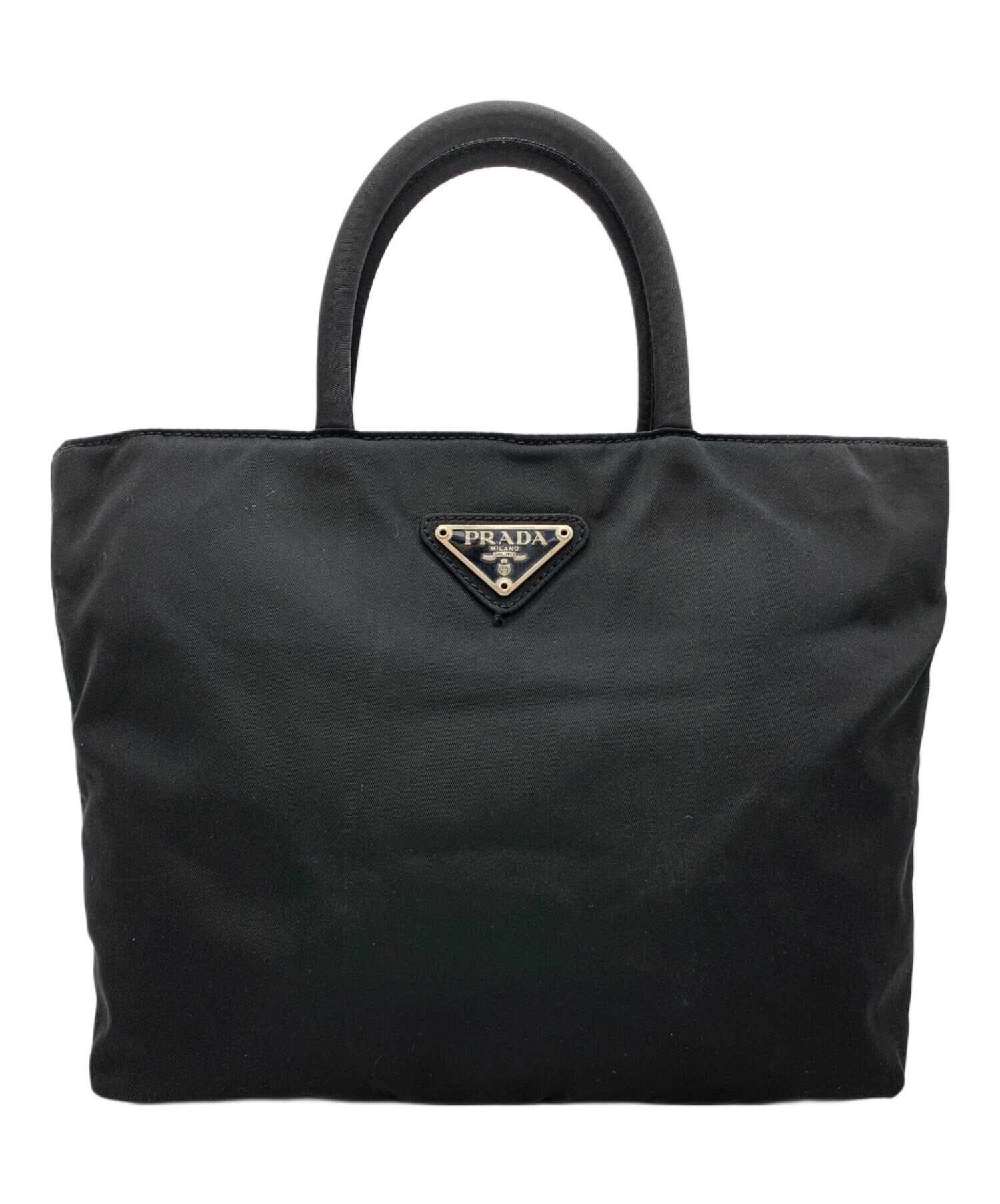 中古・古着通販】PRADA (プラダ) ナイロンミニトートバッグ ブラック