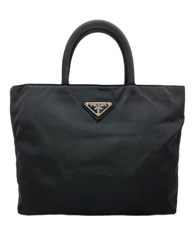 中古・古着通販】PRADA (プラダ) ナイロンミニトートバッグ ブラック