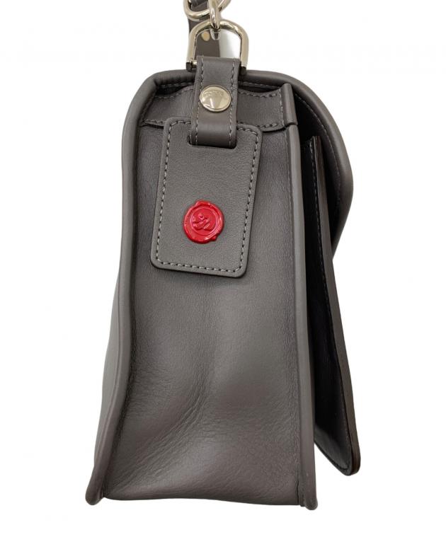 中古・古着通販】LONGCHAMP (ロンシャン) レザーショルダーバッグ