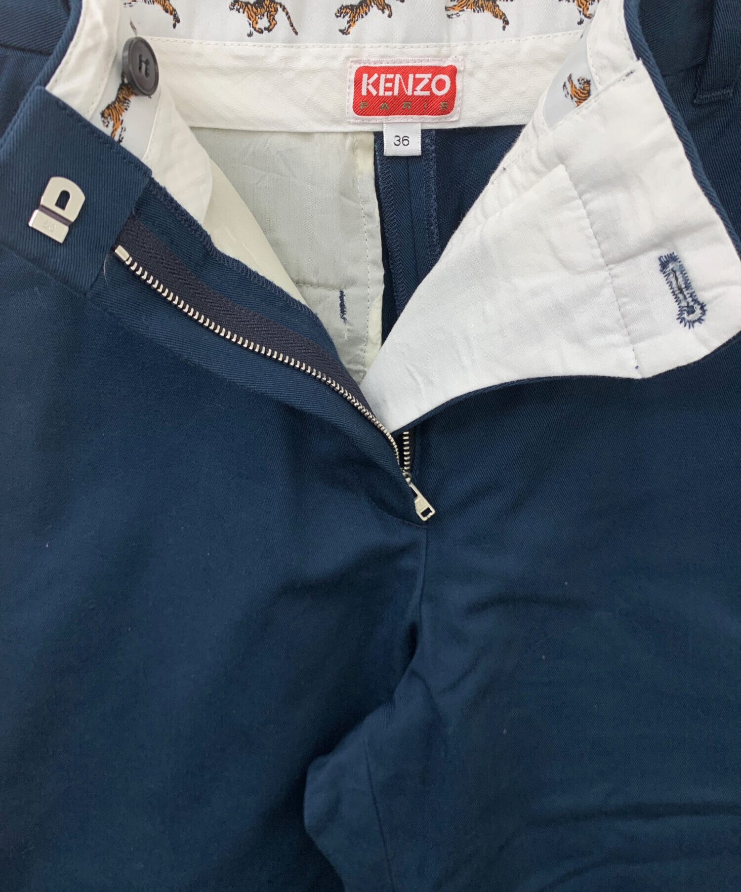 中古・古着通販】KENZO (ケンゾー) チノパン ブルー サイズ:36