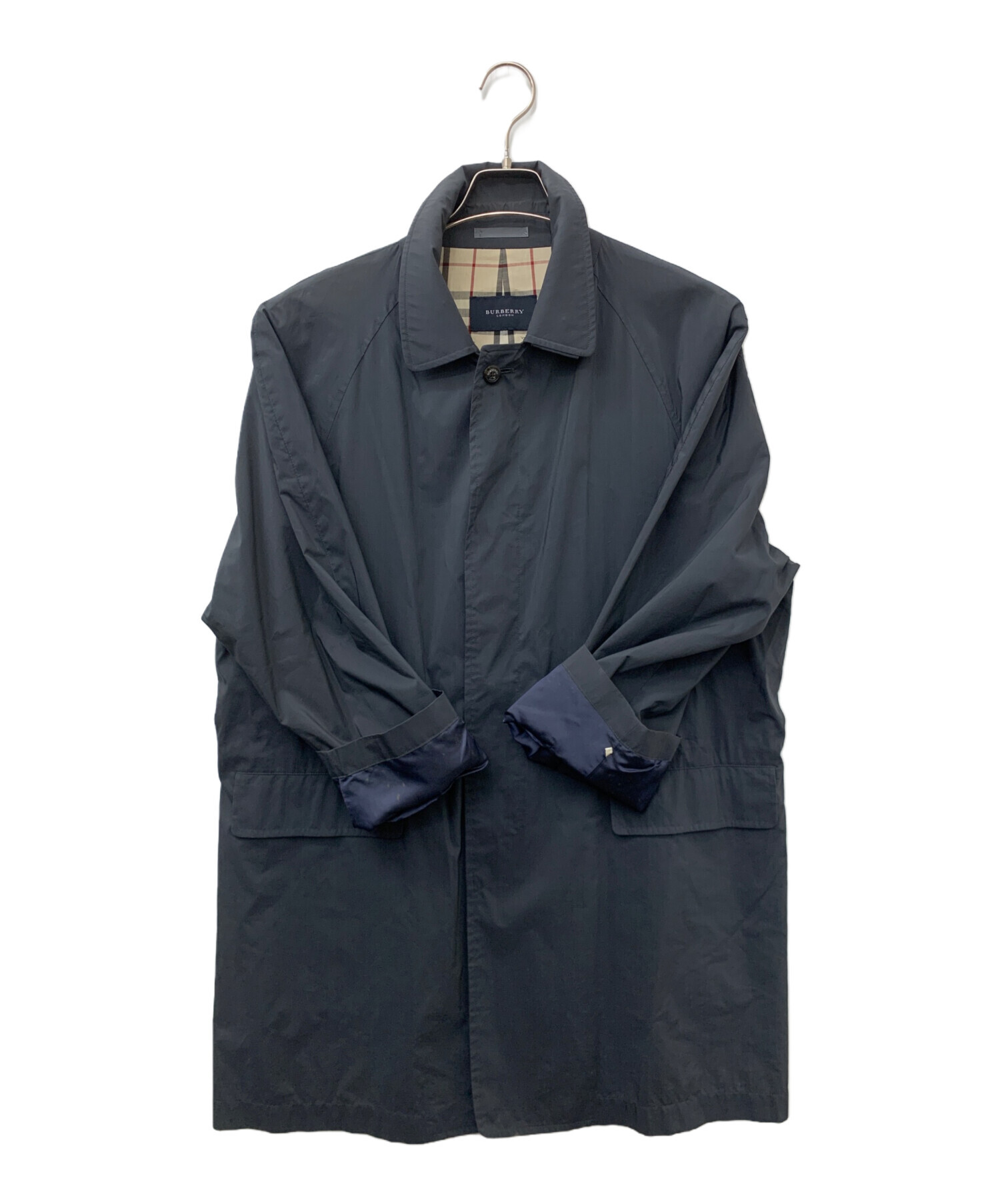freeさま専用　バーバリー ロンドン ステンカラーコート アンゴラ ミンク Ｌ 中古・古着通販】Burberry's (バーバリーズ) アンゴラ×ウール ステン