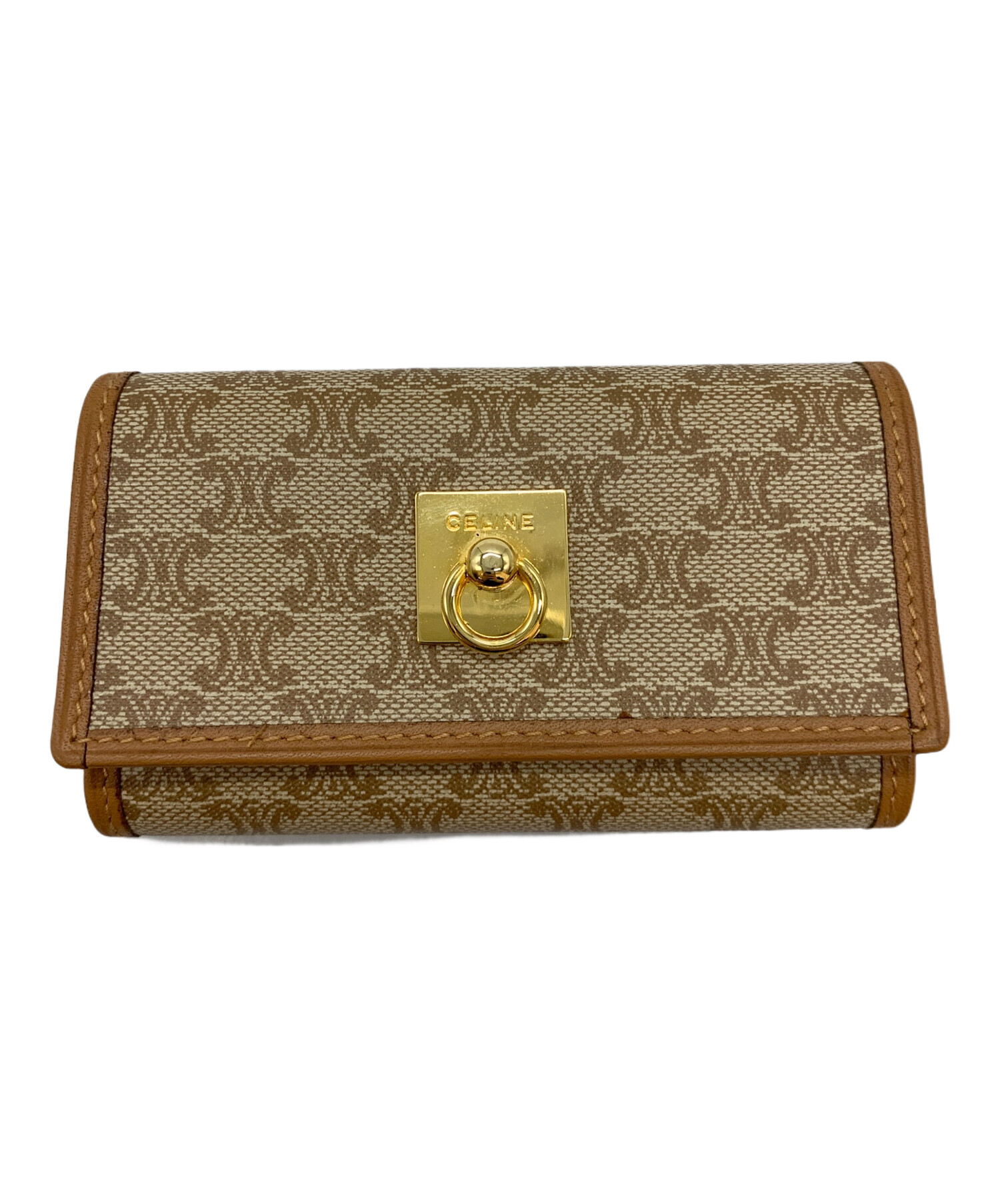 CELINE キーケース【本物・未使用】 中古・古着通販】CELINE (セリーヌ) 6連キーケース ベージュ｜ブランド