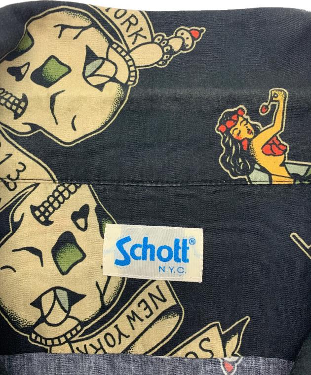 中古・古着通販】Schott (ショット) HAWAIIAN LS SHIRT TATTOO