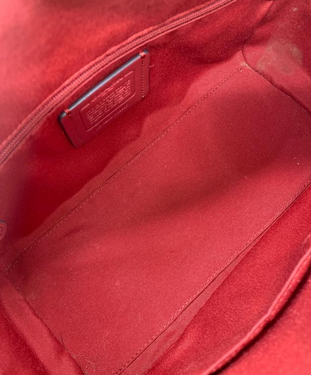 中古・古着通販】COACH (コーチ) ミニボストンバッグ ブラウン×レッド