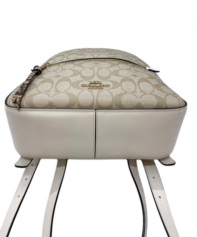 中古・古着通販】COACH (コーチ) リュック ベージュ×ホワイト