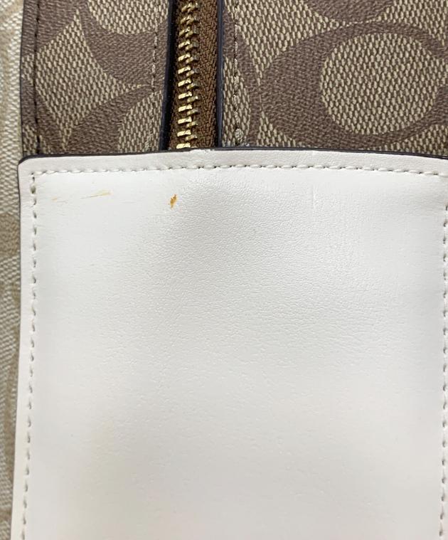 中古・古着通販】COACH (コーチ) リュック ベージュ×ホワイト