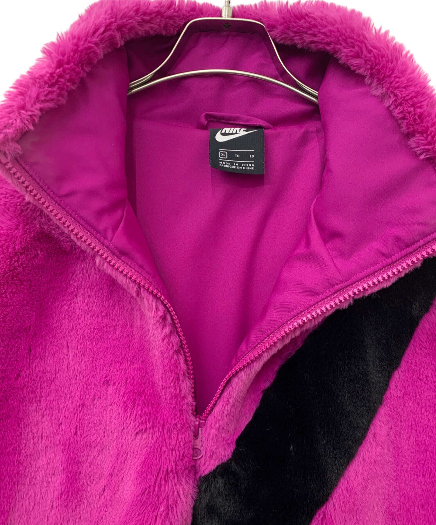中古・古着通販】NIKE (ナイキ) フェイクファージャケット パープル