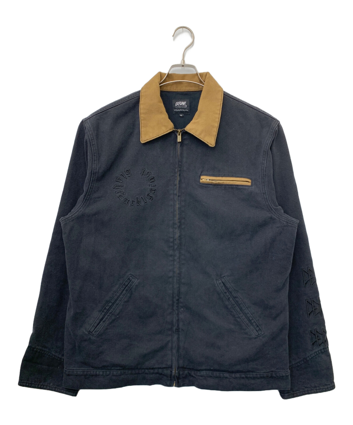 中古・古着通販】LEFLAH (レフラー) ワークジャケット ブラック サイズ