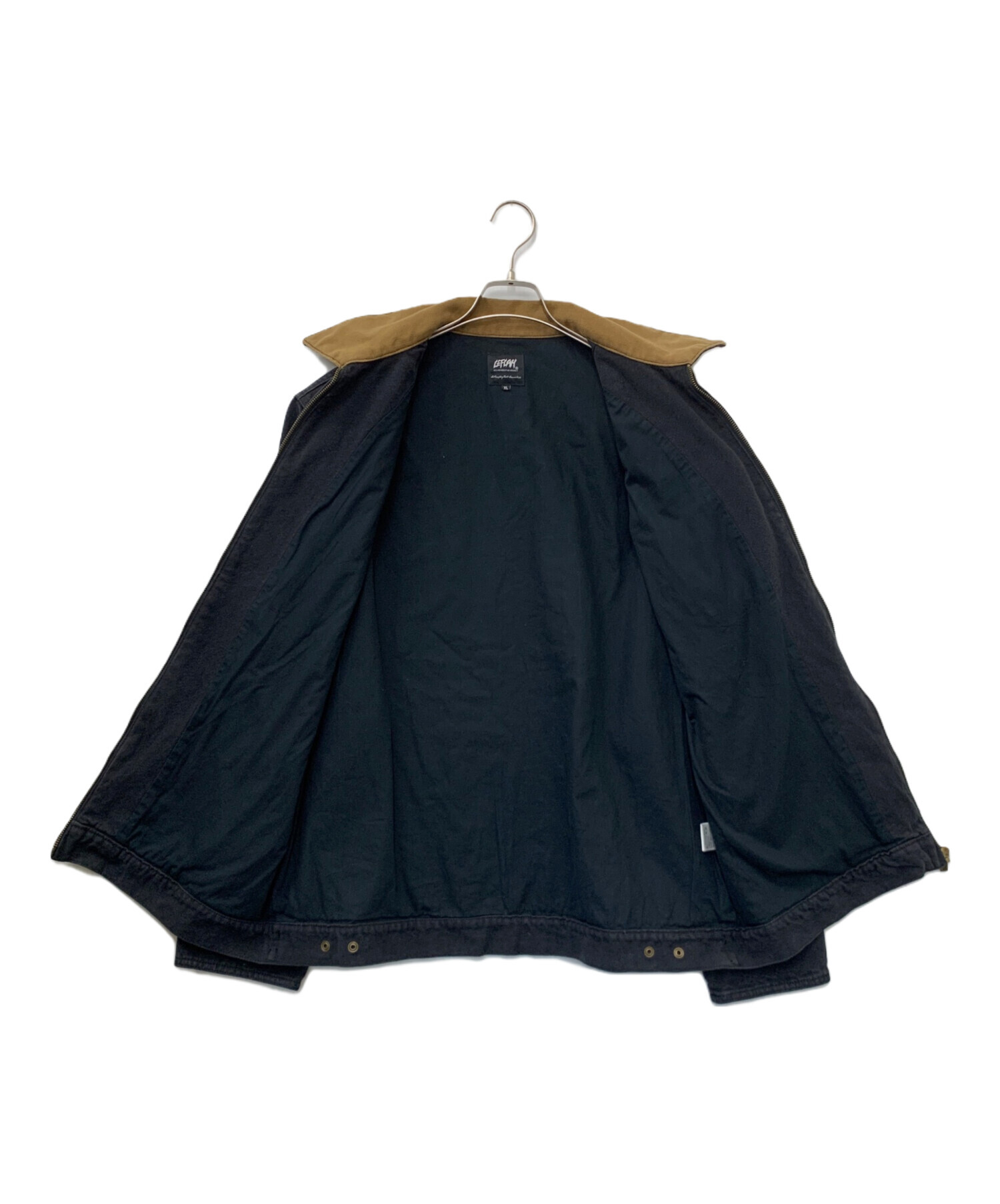 中古・古着通販】LEFLAH (レフラー) ワークジャケット ブラック サイズ 