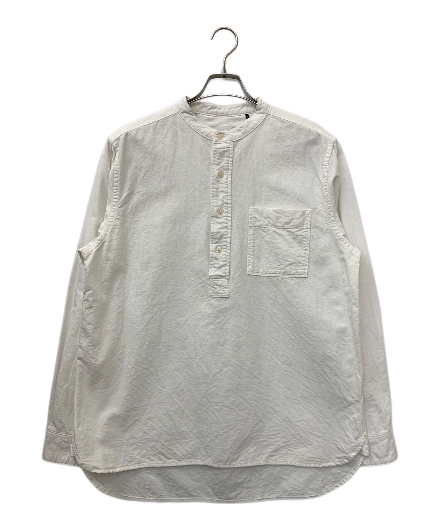 バブアー リネン インターナショナル ビンテージ 中古・古着通販】Barbour (バブアー) バンドカラーシャツ ホワイト