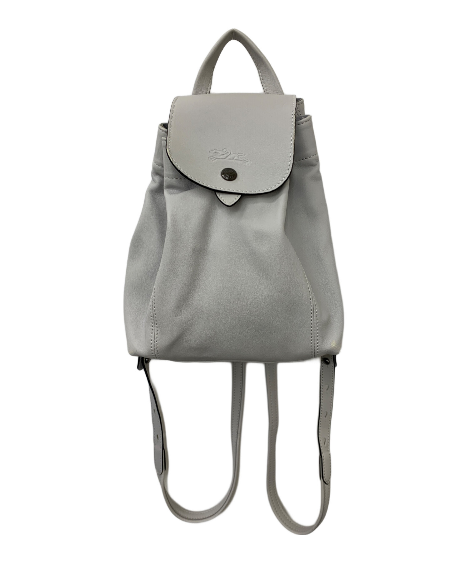 中古・古着通販】LONGCHAMP (ロンシャン) リュック グレー｜ブランド