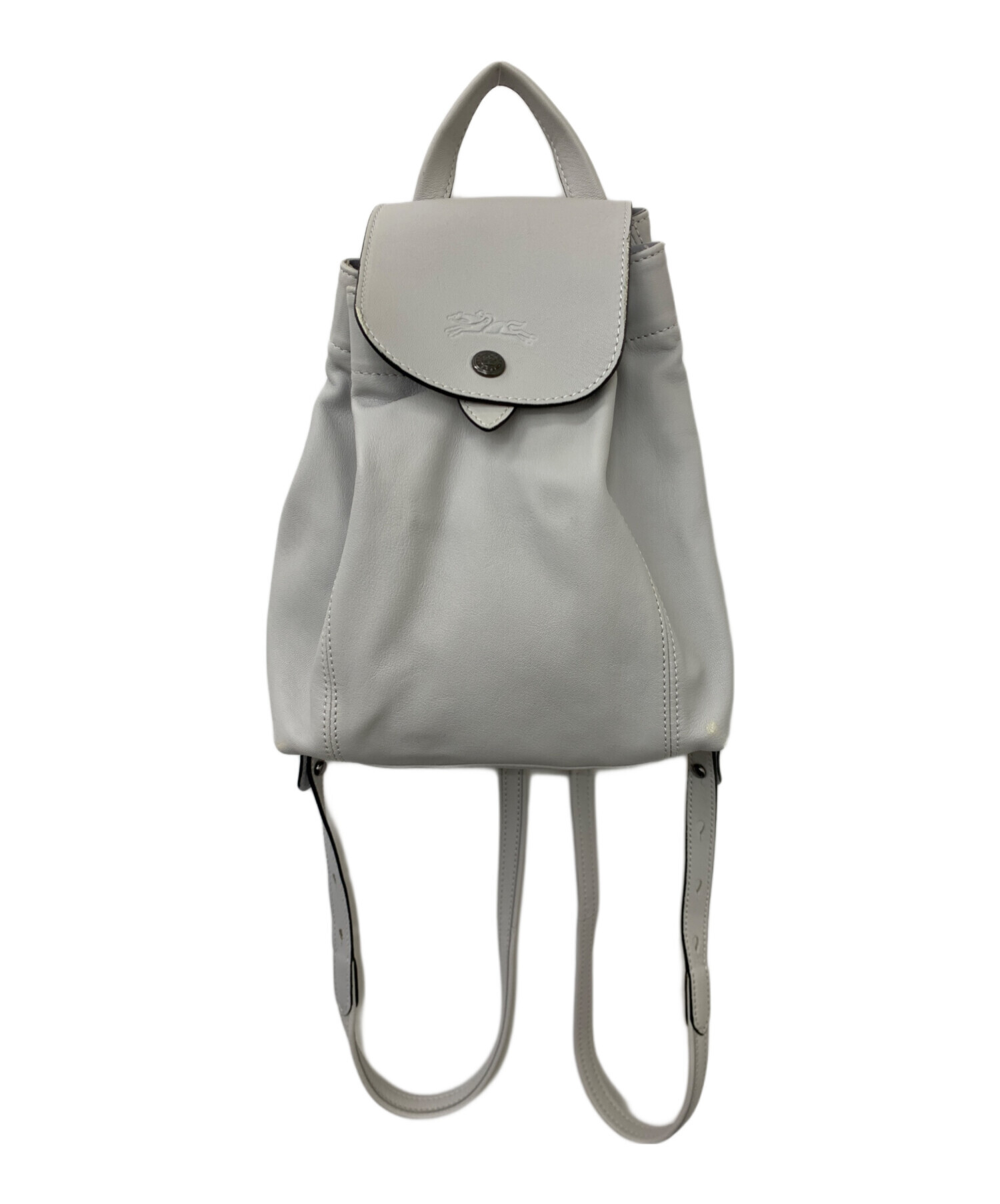 ロンシャン LONGCHAMP リュック　グレー×イエロー 中古・古着通販】LONGCHAMP (ロンシャン) リュック グレー｜ブランド