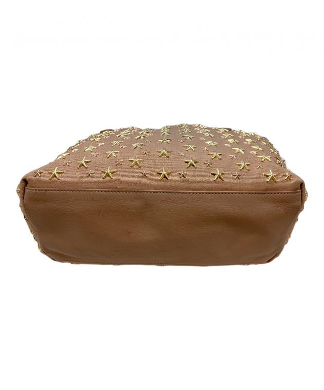◯Jimmy Choo ジミーチュウ ピンク系 スタッズ トートバッグ◯ 中古・古着通販】JIMMY CHOO (ジミーチュウ) スタッズトートバッグ