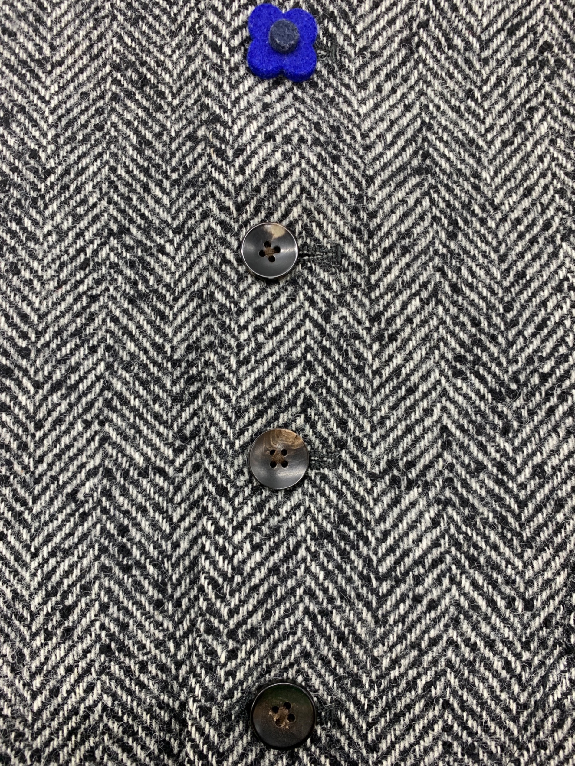 中古・古着通販】LARDINI (ラルディーニ) ウールツイードジレ グレー