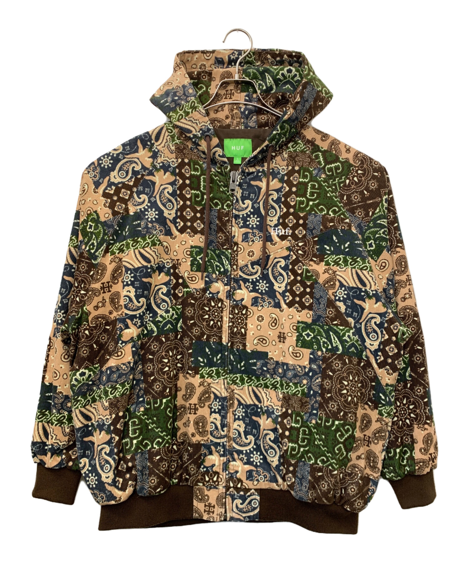 中古・古着通販】HUF (ハフ) MIXED UP CORD JACKET ブラウン サイズ:L 