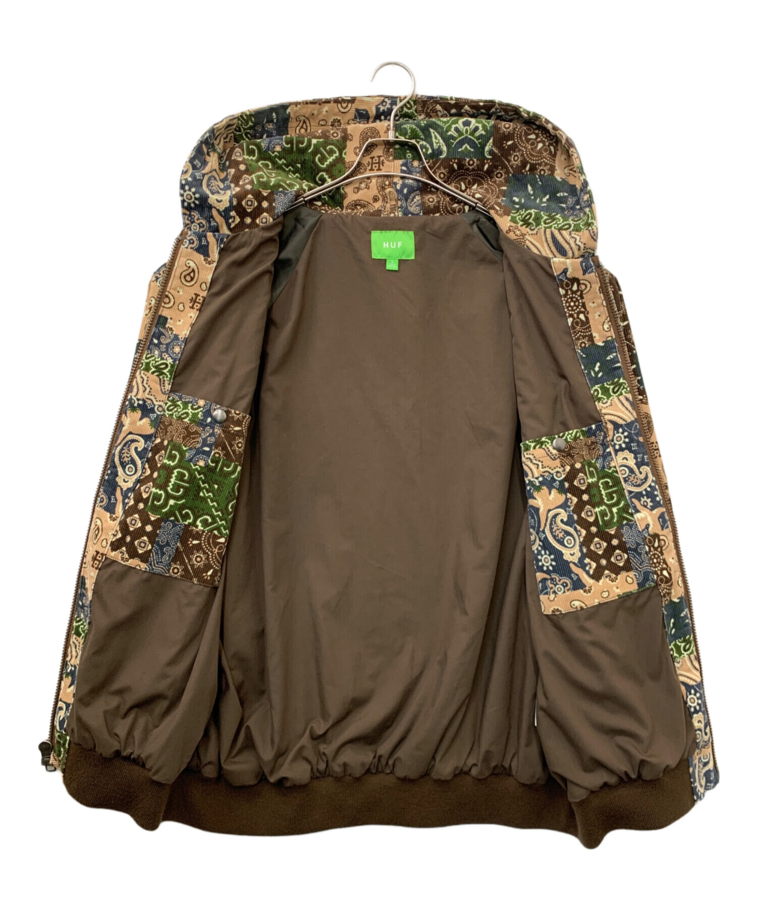 中古・古着通販】HUF (ハフ) MIXED UP CORD JACKET ブラウン サイズ:L 