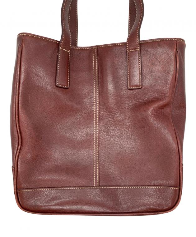 中古・古着通販】COACH (コーチ) レザートートバッグ ブラウン