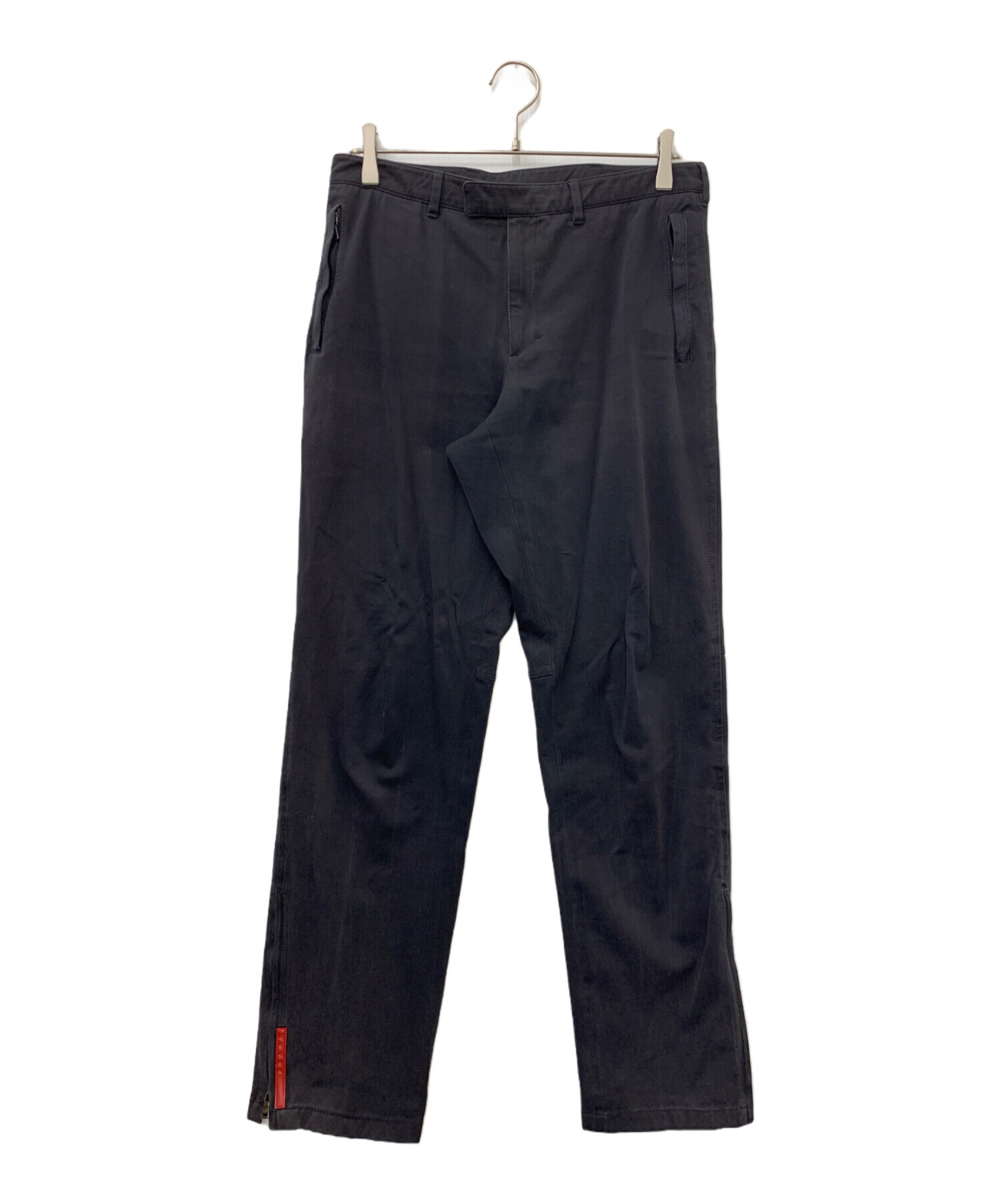 PRADA SPORT スラックス　パンツ ジップ プラダスポーツ 中古・古着通販】PRADA SPORTS (プラダスポーツ) 裾ジップパンツ