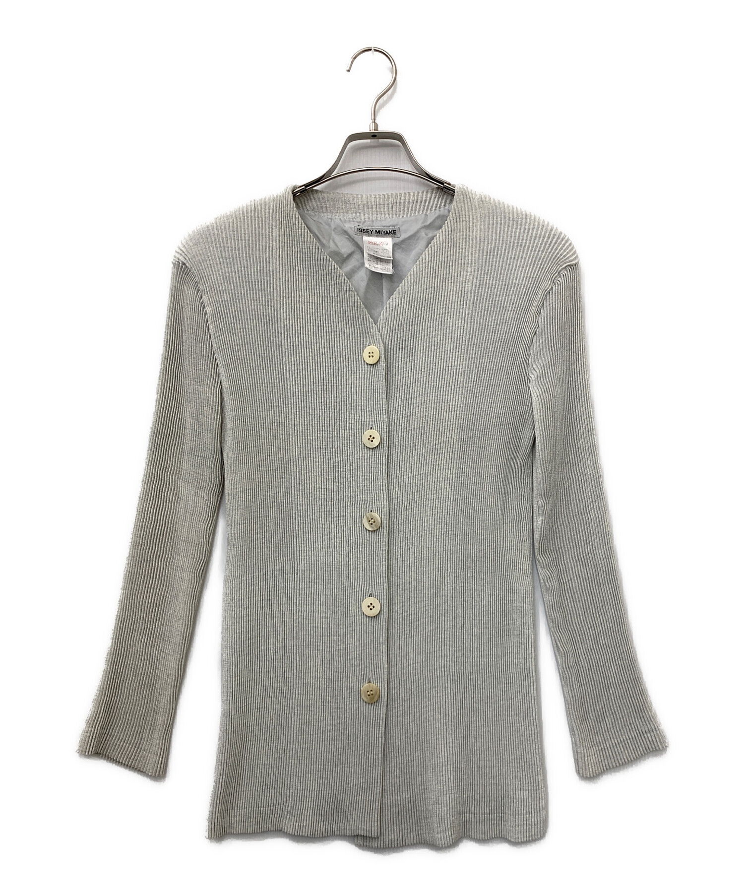 中古・古着通販】ISSEY MIYAKE (イッセイミヤケ) プリーツカーディガン