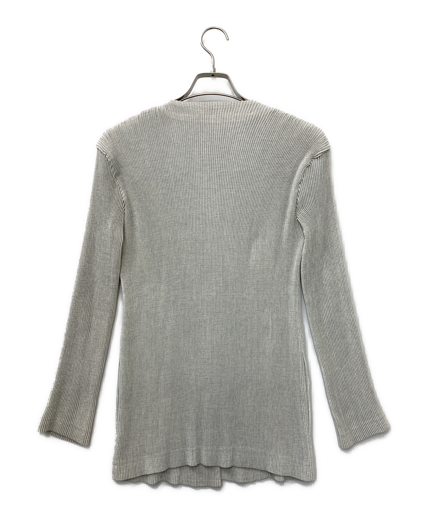 ISSEY MIYAKE イッセイミヤケ カーディガン プリーツカーディガン 2 中古・古着通販】ISSEY MIYAKE (イッセイミヤケ) プリーツカーディガン