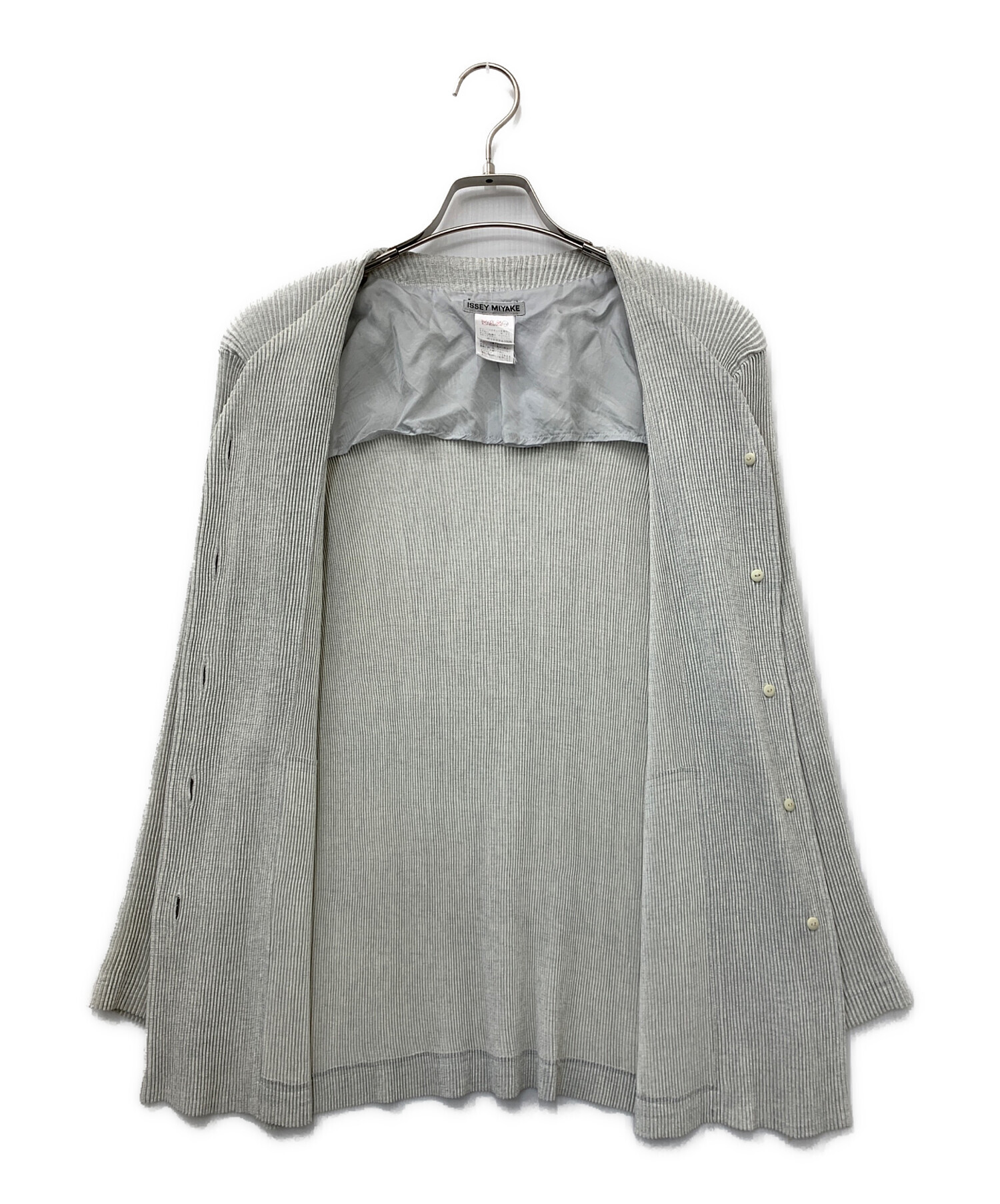 中古・古着通販】ISSEY MIYAKE (イッセイミヤケ) プリーツカーディガン