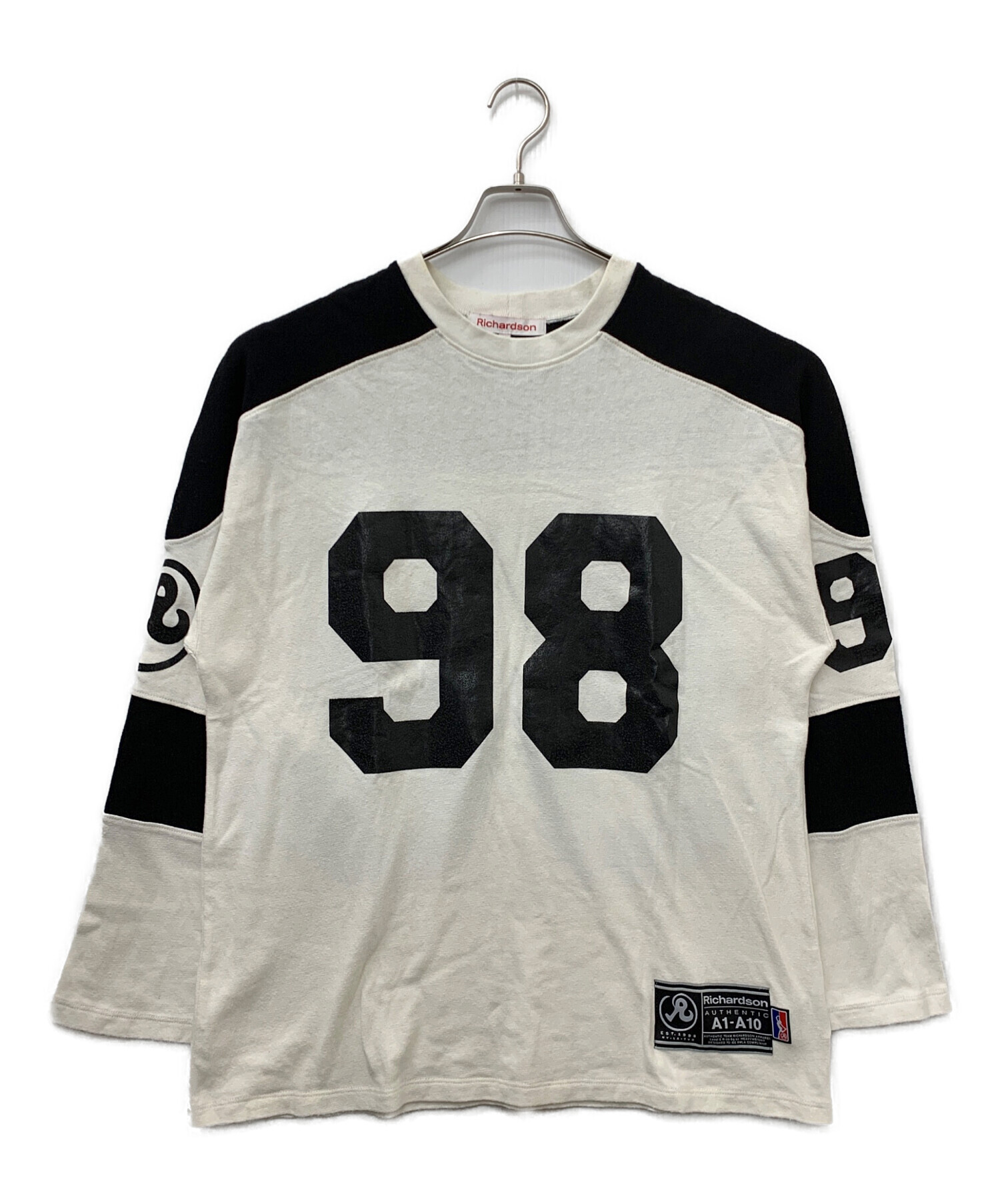 古着 80’s フットボール Tシャツ 白 中古・古着通販】Richardson (リチャードソン) フットボールTシャツ