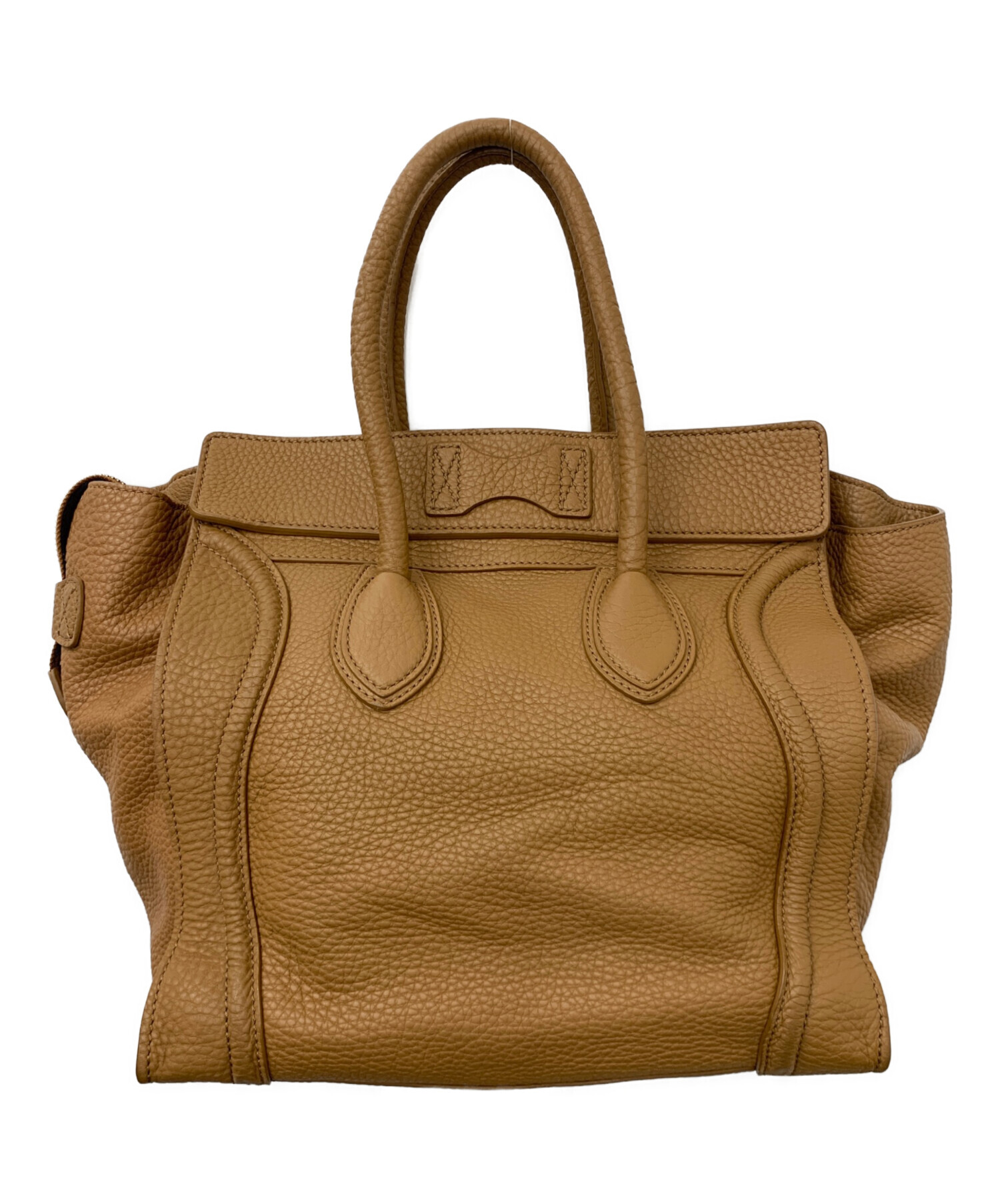 セリーヌラゲージミニ 中古・古着通販】CELINE (セリーヌ) ラゲージミニショッパー ブラウン