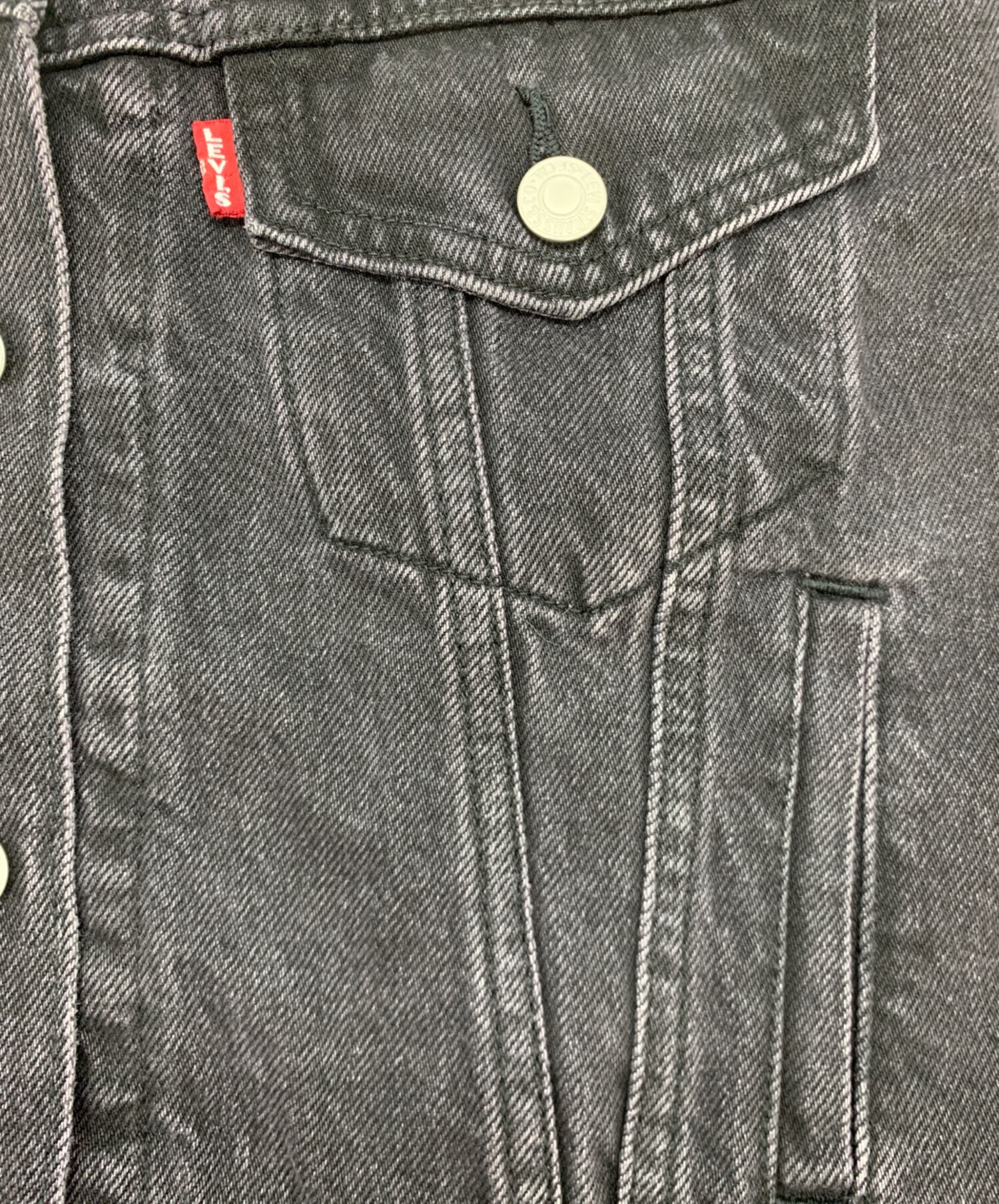 中古・古着通販】LEVI'S (リーバイス) デニムジャケット グレー サイズ
