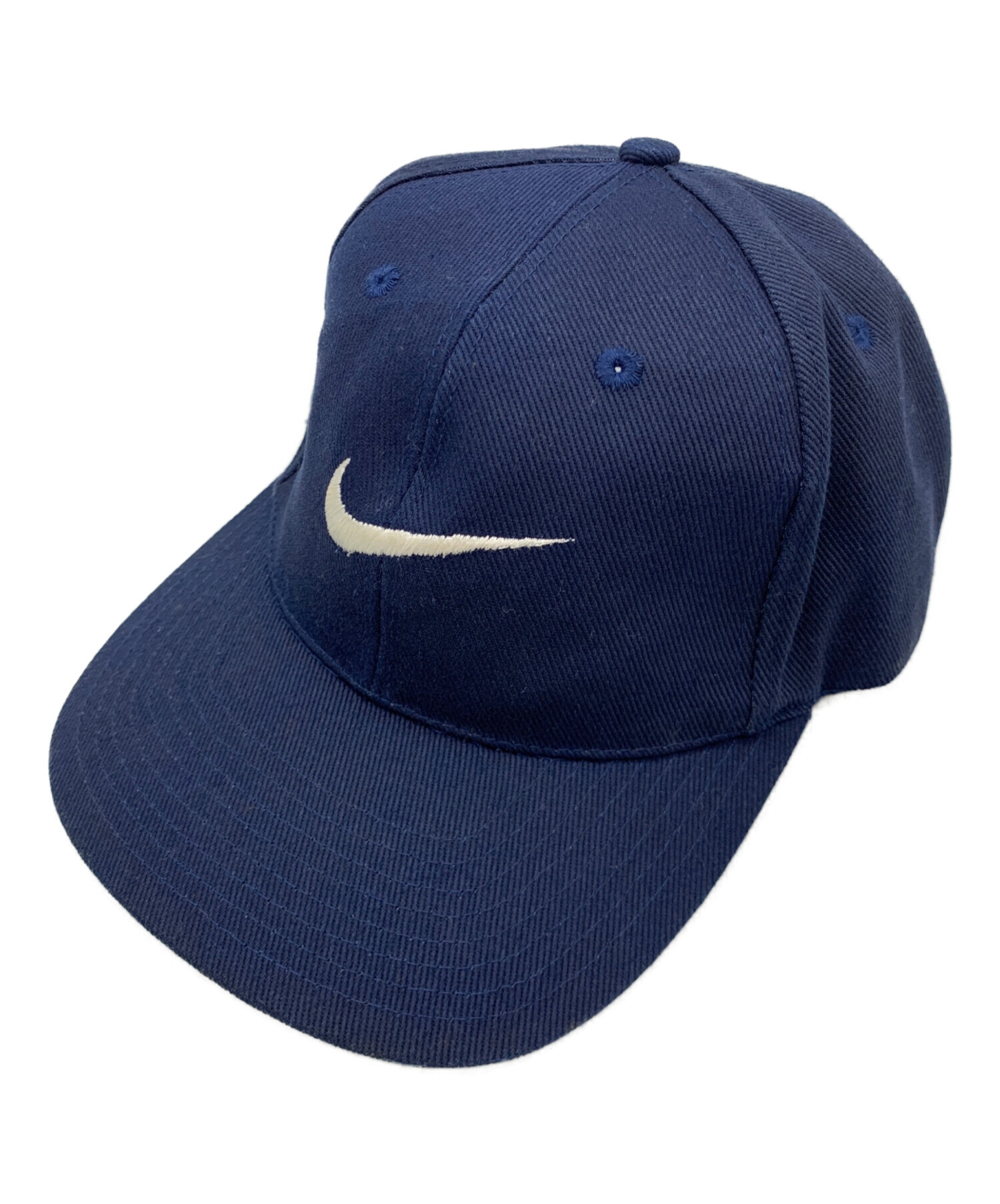 90s キャップ　90s ネイビー ナイキ　アイボリー 激レア　NIKE NIKE レア ネイビー 帽子 スナップバックツートンキャップ ナイキ 帽子