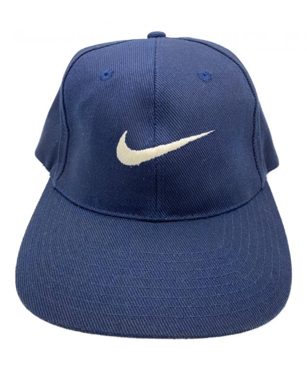 激レア　NIKE ナイキ　アイボリー ネイビー キャップ　90s 中古・古着通販】NIKE (ナイキ) 90sキャップ ネイビー×グリーン